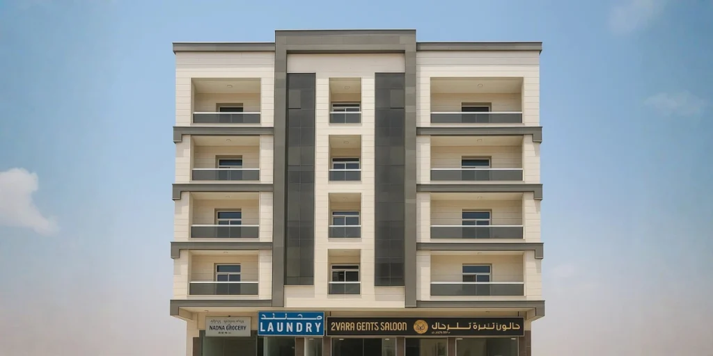 Multi-storey building construction in Ajman by Sarmed Contracting