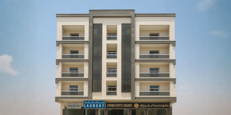 Multi-storey building construction in Ajman by Sarmed Contracting