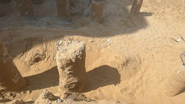 G+4 residential building foundation works, Plot 2886, Aalia, Ajman